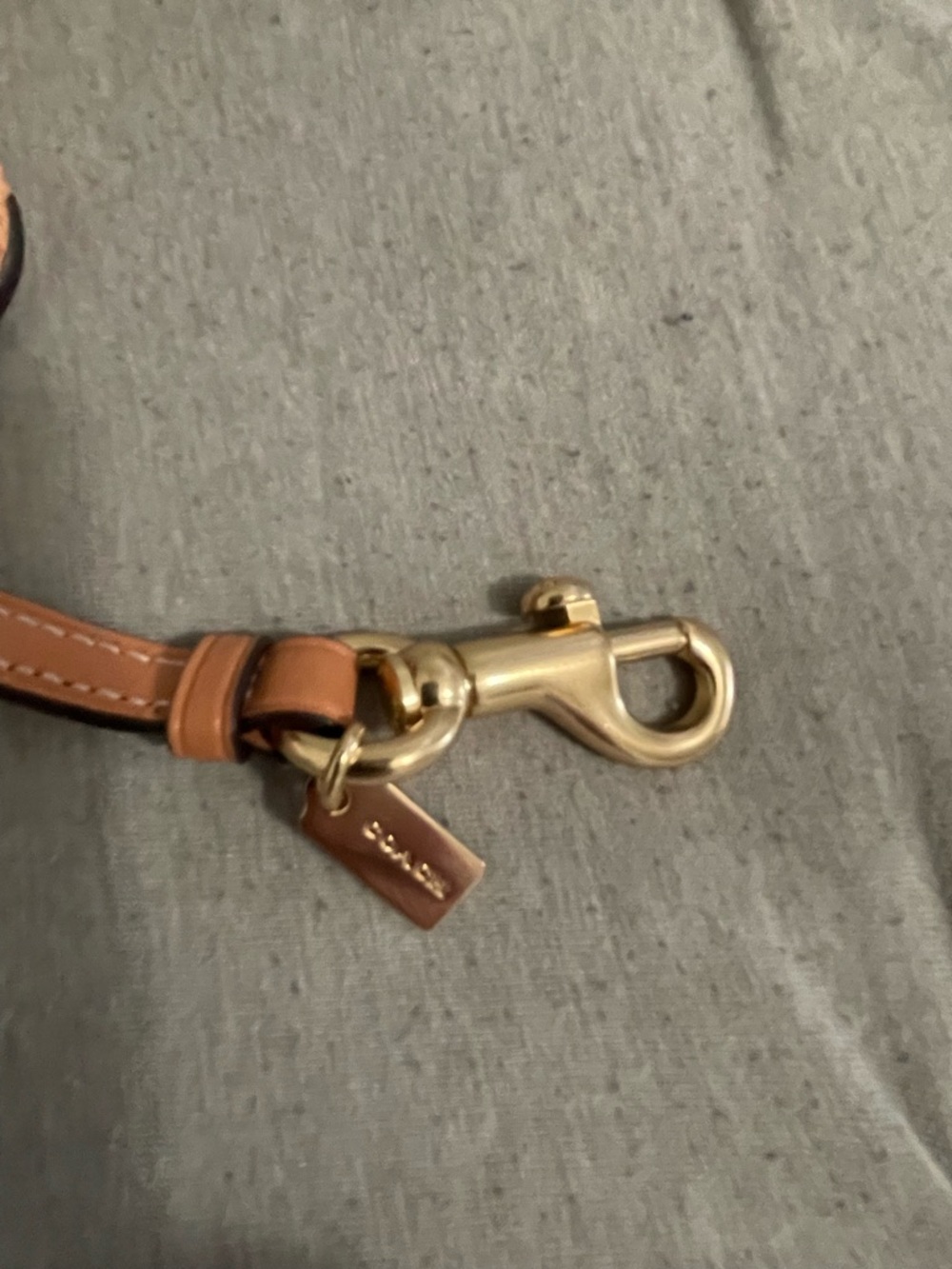 Coach Seashell Wristlet in Light Brown with Gold Hardware - Picture 5 of 5